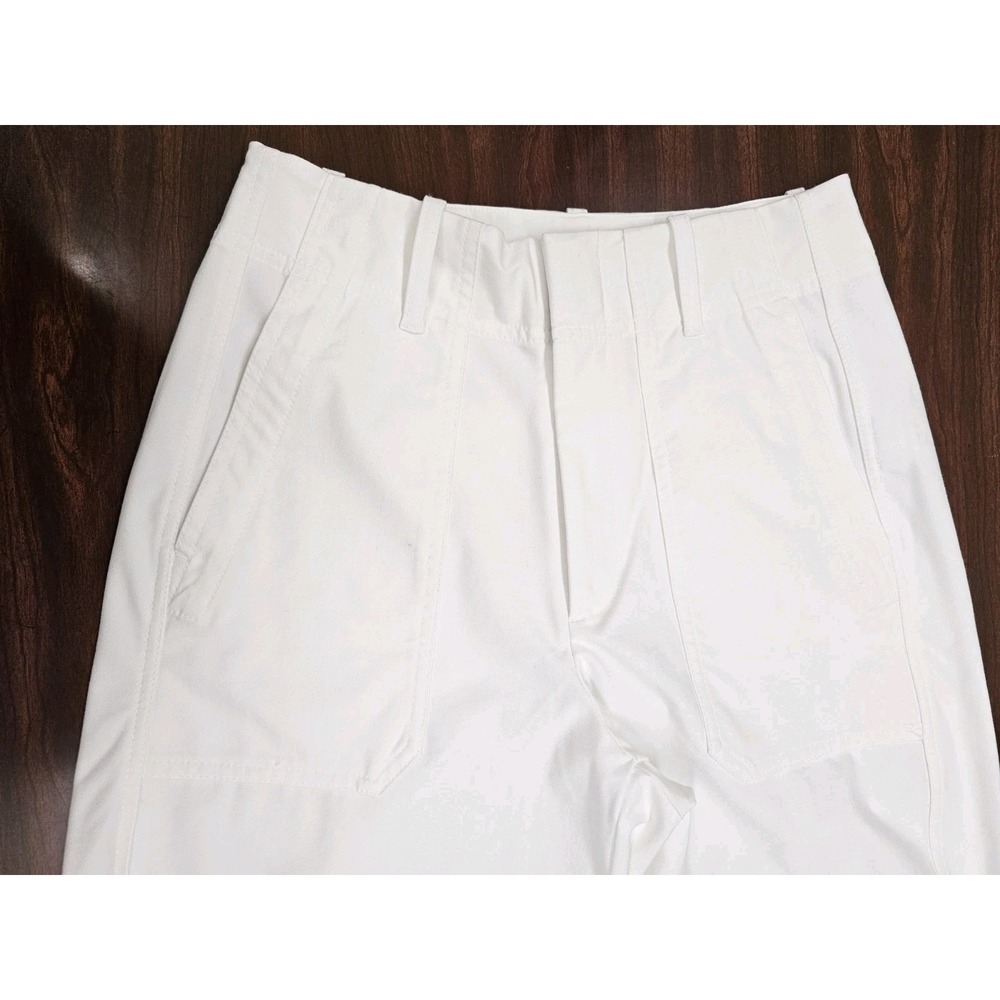 Athleta Womens Size 6 White Performance Pants Stretch Athletic Travel Casual - Picture 2 of 8